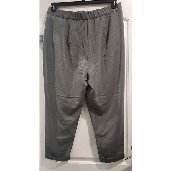 11 Honore Destiny High Waisted Tapered Trouser Sz 16 Dress Pants Grey NWT - Picture 5 of 9